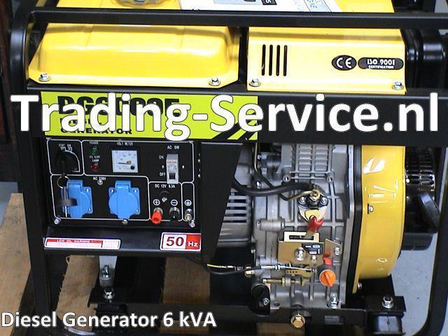 Generator 6 kVA- Diesel-Start Elektrisch-AVR-