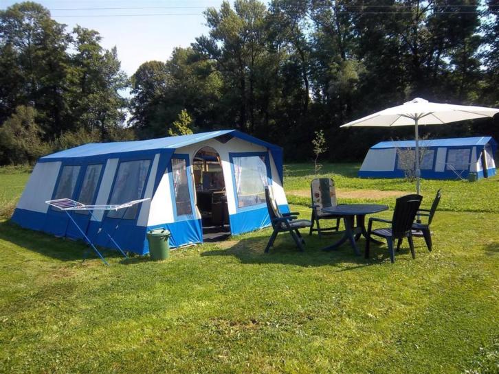 Tent huren op camping in Tsjechie: compleet ingericht, +WiFI