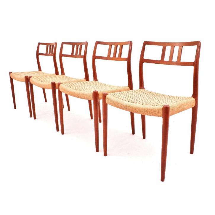 Moller teak tafel & stoelen Deens Design Retro Vintage Jaren