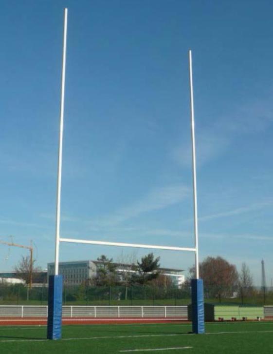 Rugby Stalen Goal Palen - Hoogte 11 m - met Scharnieren