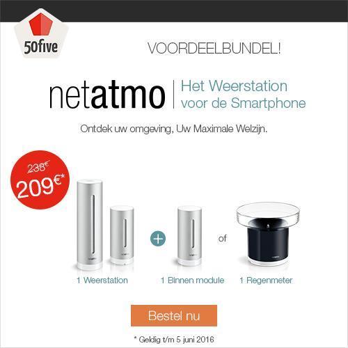 Netatmo Weerstation Voordeelpakket van € 238,- voor € 209,-