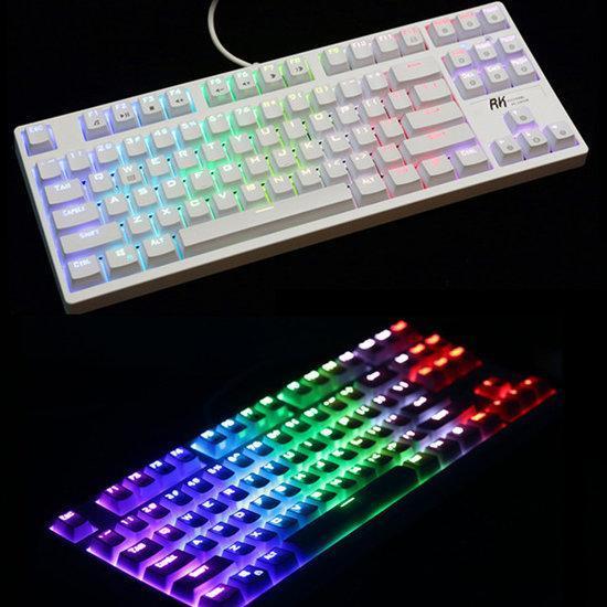 RK RG-987 87Keys RGB Backlit Mechanical Gaming Keyboard G...