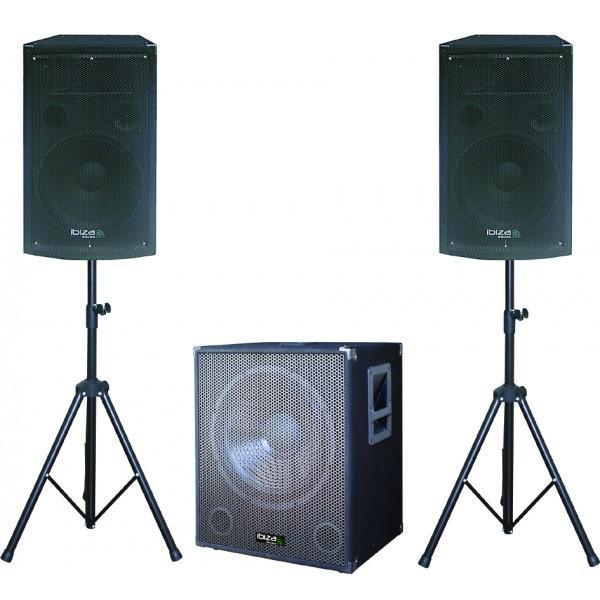 Ibiza actieve speakers set 2.1 systeem Plug & Play 800W