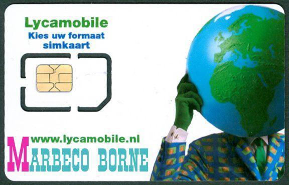Telefoonkaart, Micro Simkaart LYCA Mobile max. € 15,- belteg