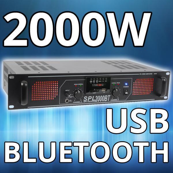 2000W Versterker met Bluetooth en MP3 *Gratis in huis!*