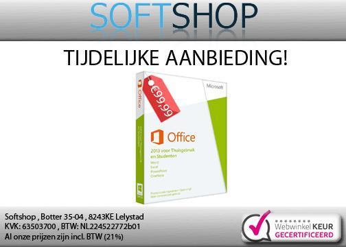 Office 2013 Thuisgebruik & Student | Pakket | AANBIEDING!!!