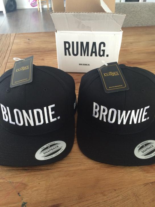 Nieuw! RUMAG. blondie en brownie petten pet cap