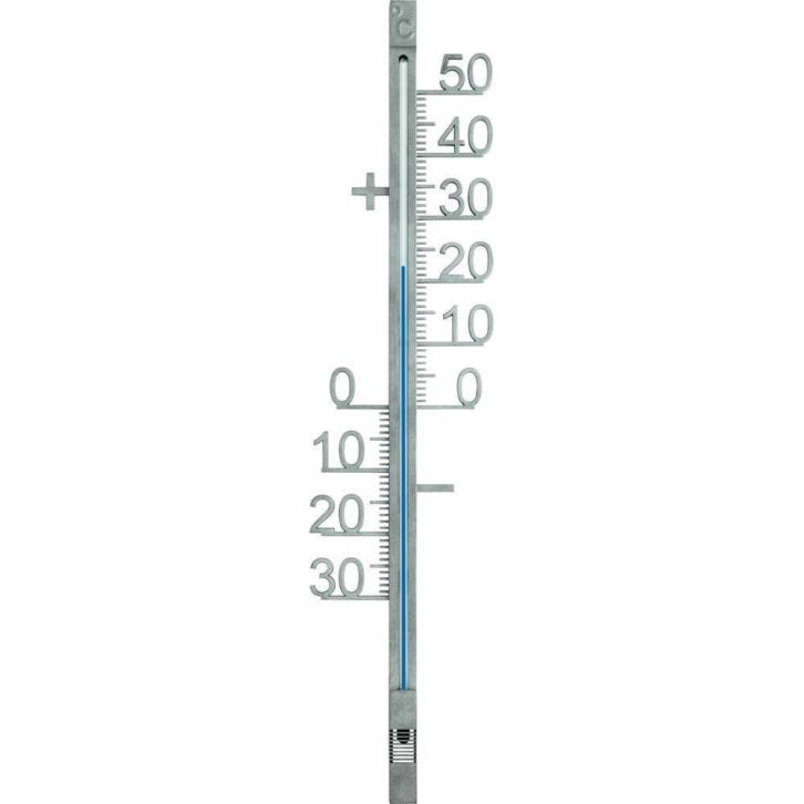 Buitenthermometer bestaande uit metaal