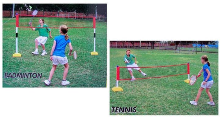 Outdoor-Play Tennis- en badmintonset
