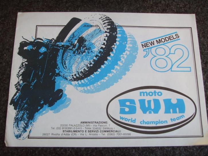 SWM oldtimermotoren 1982 folder