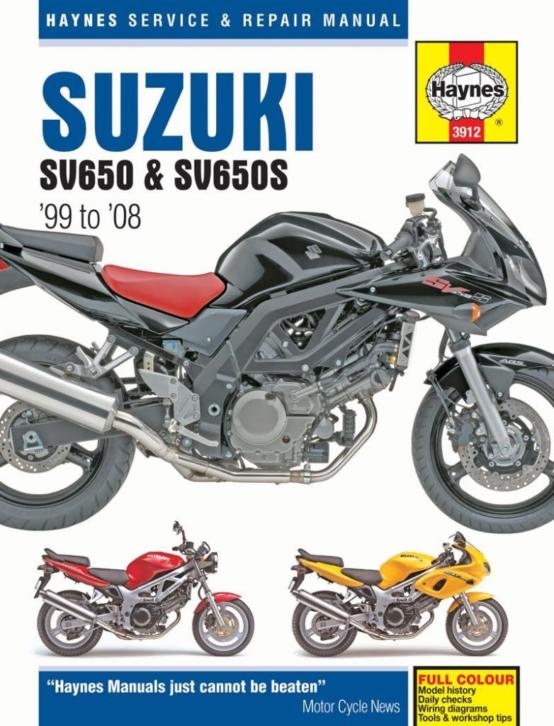 Suzuki SV650 & SV650S [99-08] Haynes werkplaatsboek manual