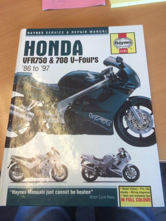 werkplaatshandboek Haynes Honda VFR 750 86-97