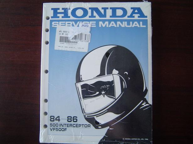 HONDA VF500 F INTERCEPTOR 1984 -1986 service manual VF 50