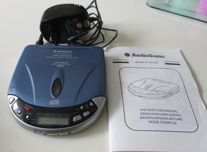 Audio-Sonic cd-speler met adapter