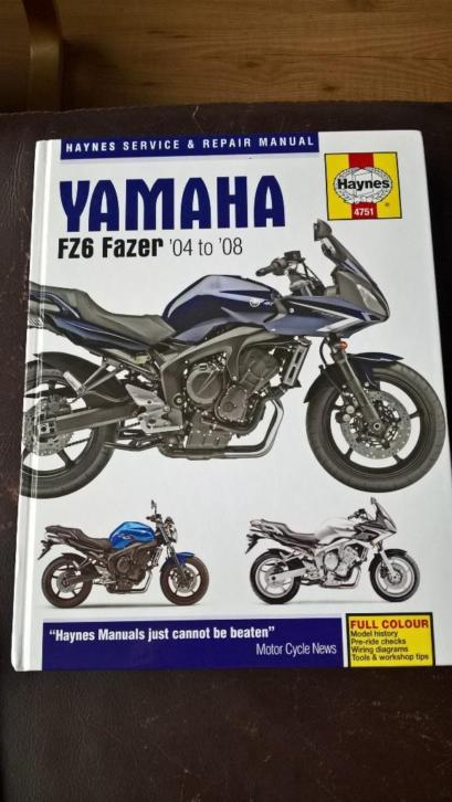 Werkplaatshandboek Yamaha fz6 Fazer