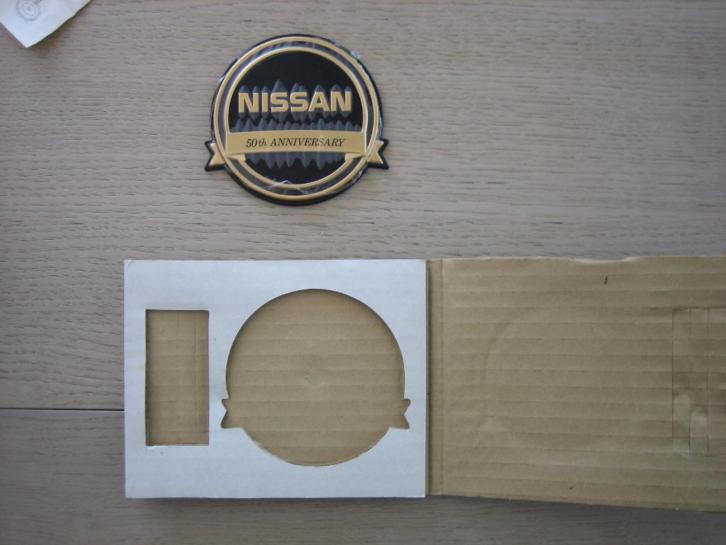 Nissan 50th Anniversary badge black