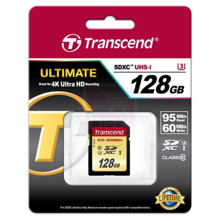 Transcend SDXC UHS-I U3 128 GB geheugenkaart
