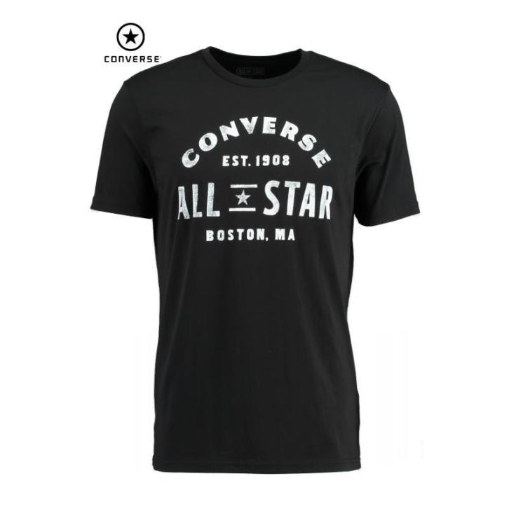 T-shirt Converse Sports Heren Zwart