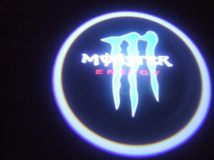Deur logo verlichting Monster