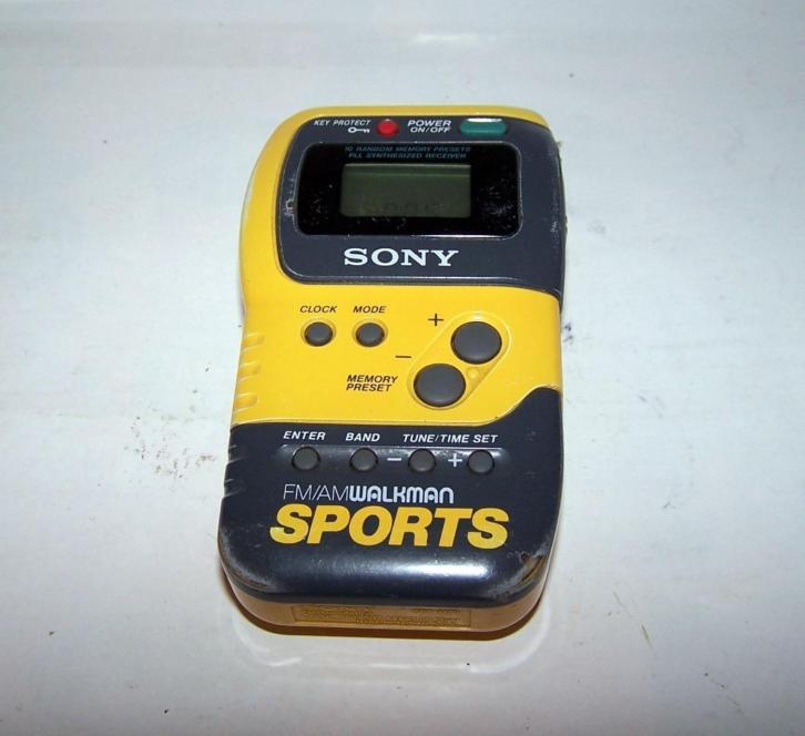 Sony AM/FM Walkman Sports radio. Zeldzaam. Igs.