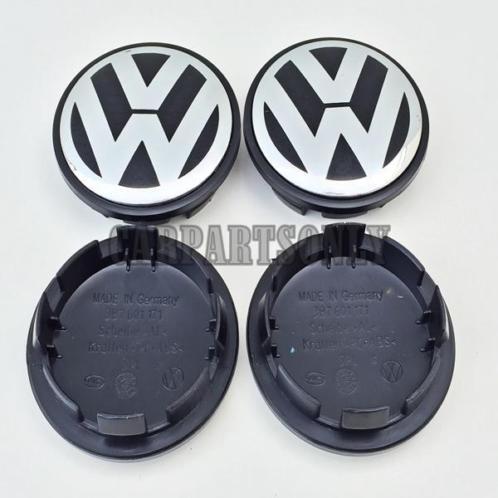 Volkswagen naafdoppen 65 mm chroom uitvoering 3B7601171
