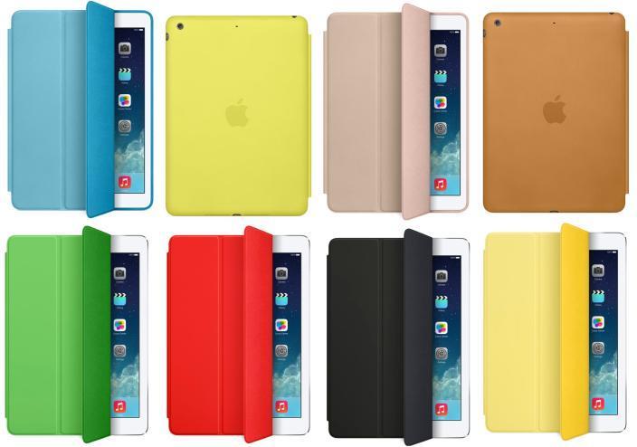 iPad Air Smart Case Hoes Flip Book Zwart Wit Blauw Roze
