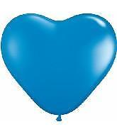 10x Grote Blauwe Helium Hartjes Latex Ballonnen Baby Shower