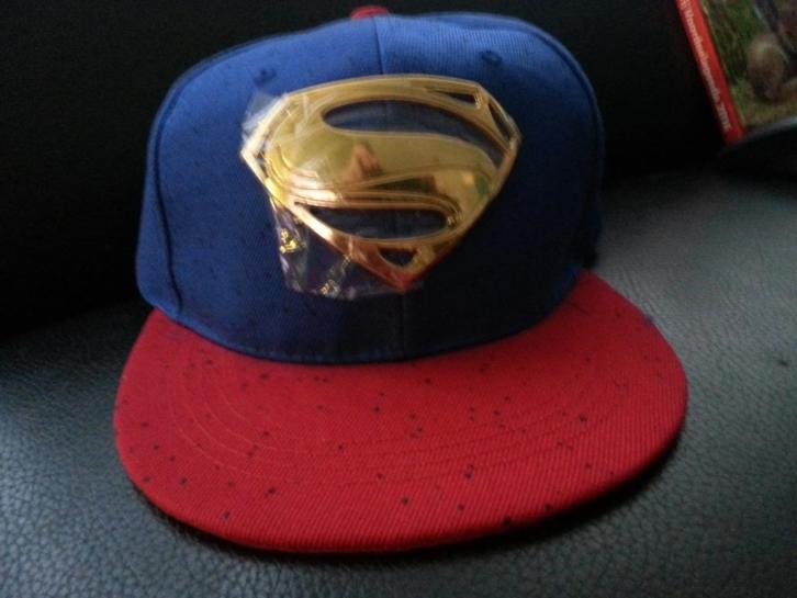 DC Comic Superman Baseball Cap Pet Snapback Blauw Rood