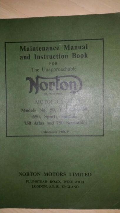 Het orginele Norton werkplaats handboek