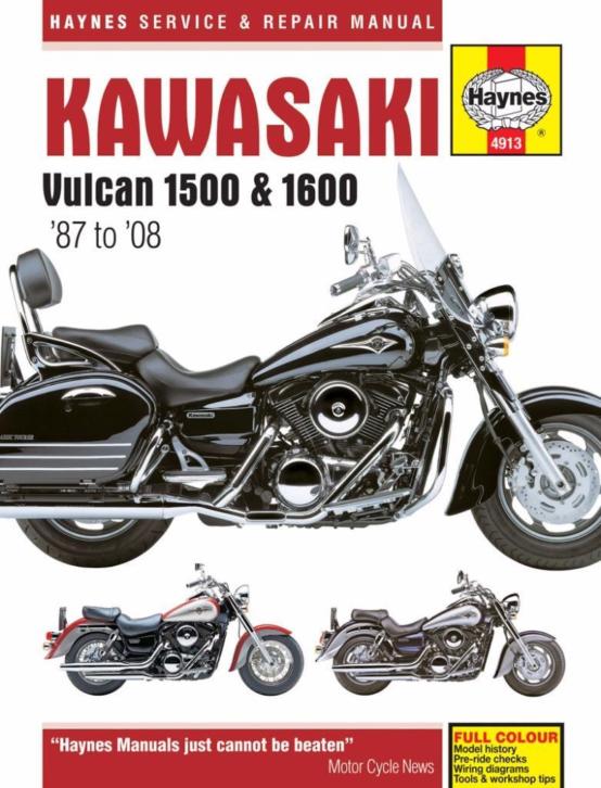 Kawasaki Vulcan 1500 & 1600 werkplaatsboek Haynes nieuw