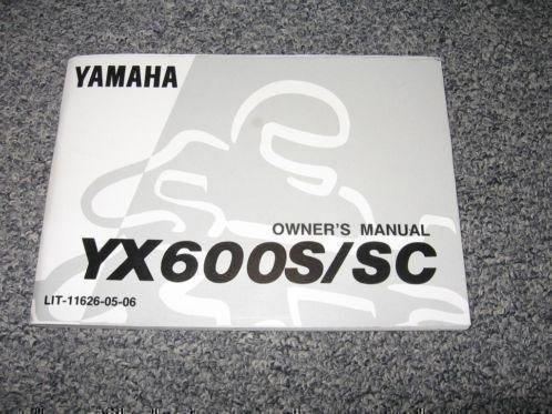 Yamaha YX 600 S/ Sc owners manual