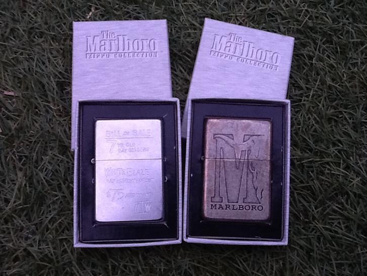 Zippo Limited Edition twee stuks Marlboro Zippo Collection