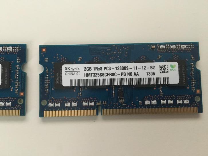 4GB ( 2 x 2GB ) 1600 Mhz PC3-12800S DDR3 RAM - Macbook