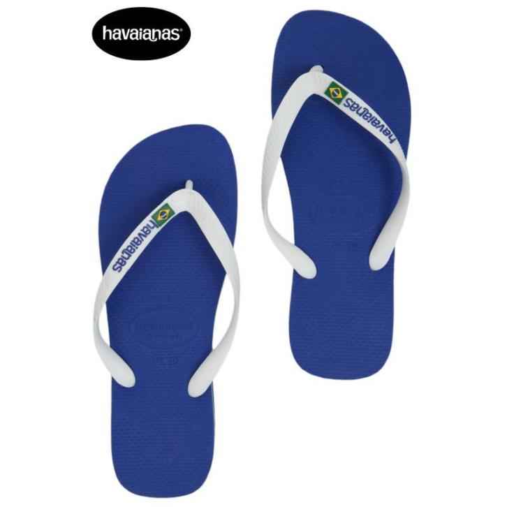 Havaianas Havaianas Brasil logo slippers Heren Blauw