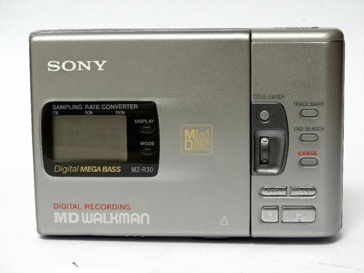 Sony MZ-R30 MiniDisc speler/recorder + 40x disc