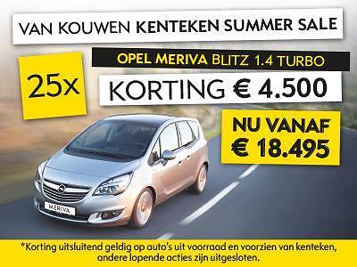 Opel Meriva 1.4 TURBO BLITZ € 4.500 Kenteken Summer Sale