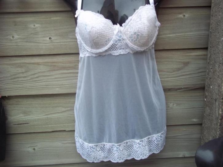 rong witte babydoll 80c