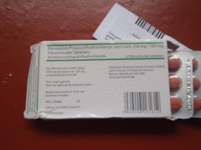 Malaria pillen tabletten Atovaquon Proguanil