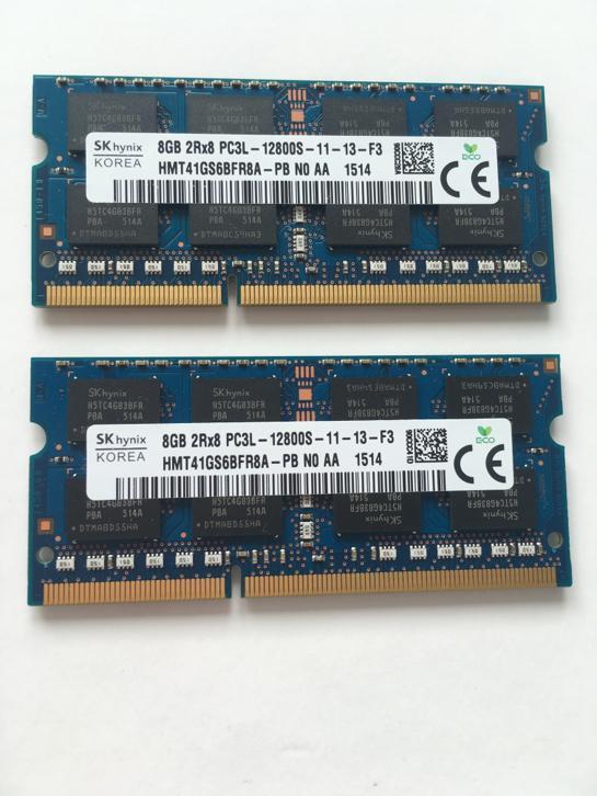 SK Hynix 8GB werkgeheugen 2 stuks