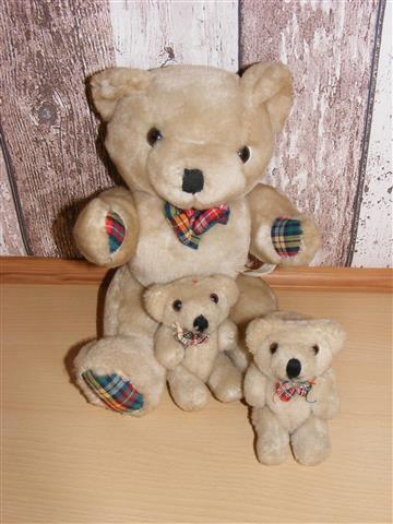Beren familie, Moeder beer en twee kleintjes kerst decoratie