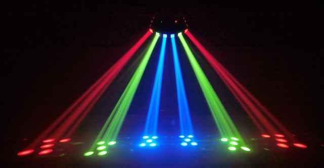 Color beams led lichteffect licht apparatuur