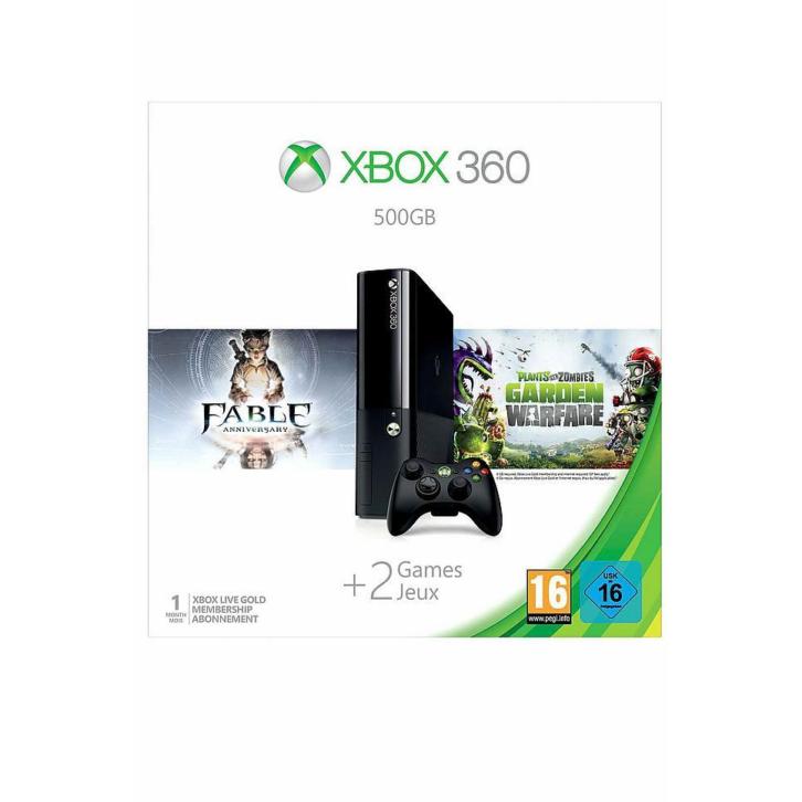 Xbox 360e 500GB Fable Anniversary + Plants vs Zombies NIEUW