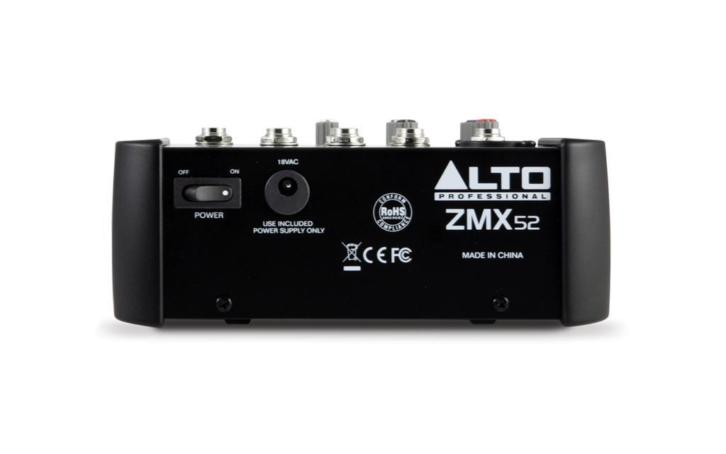 Alto Professional ZMX52 5-kanaals PA mixer bij dj-verkoop.nl
