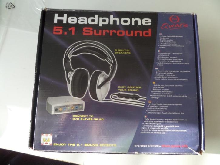 Qware. headphone 5.1 surround. OPTIMAAL GELUID TYDENS GAMES.