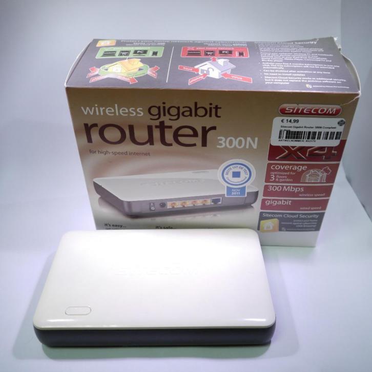 Sitecom Gigabit Router 300N Compleet in doos