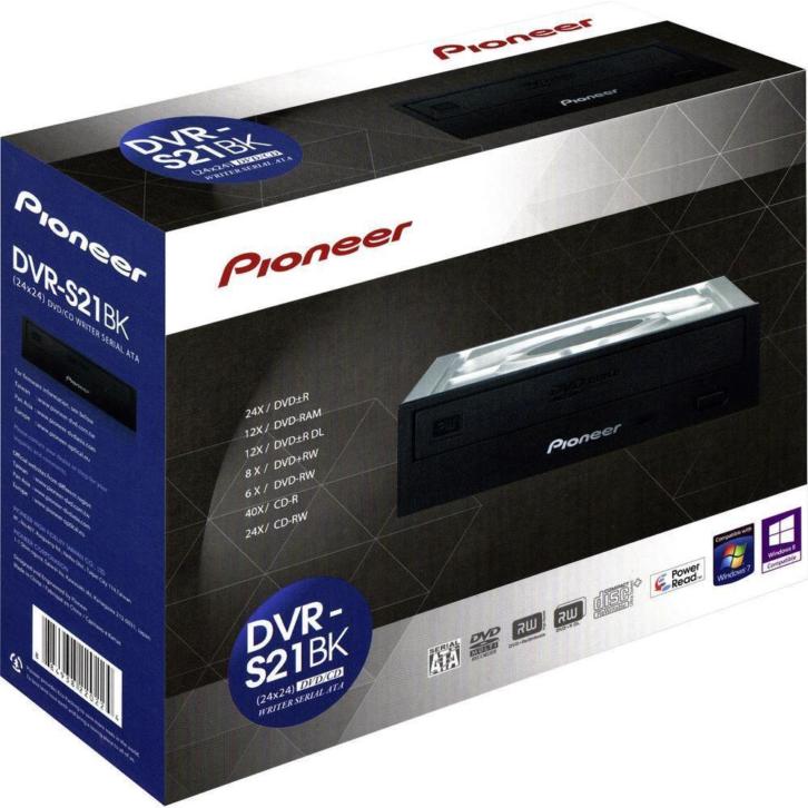 Pioneer DVR S21BK Interne DVD-brander Retail SATA Zwart