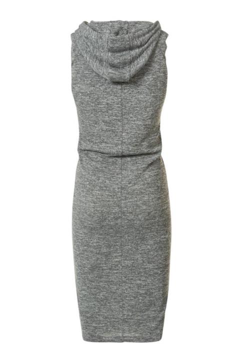 CoolCat Maxi jurk Nhoodw15 Grijs voor Dames - Maat: L