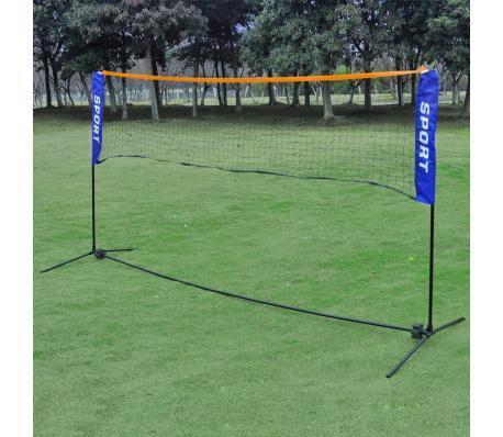 Badminton/volleybalnet 300 x 155 cm + toebehoren