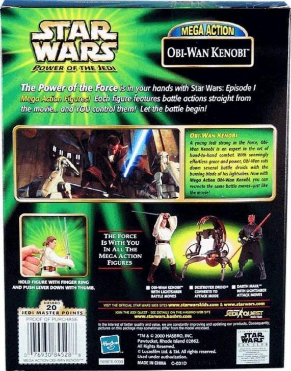 Star Wars The Phantom Menace - Obi-Wan Kenobi (Mega Action)