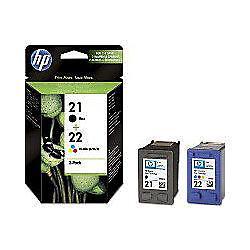 HP 21 + 22 inktcartridge SD367AE Zwart en 3-kleuren Duopack